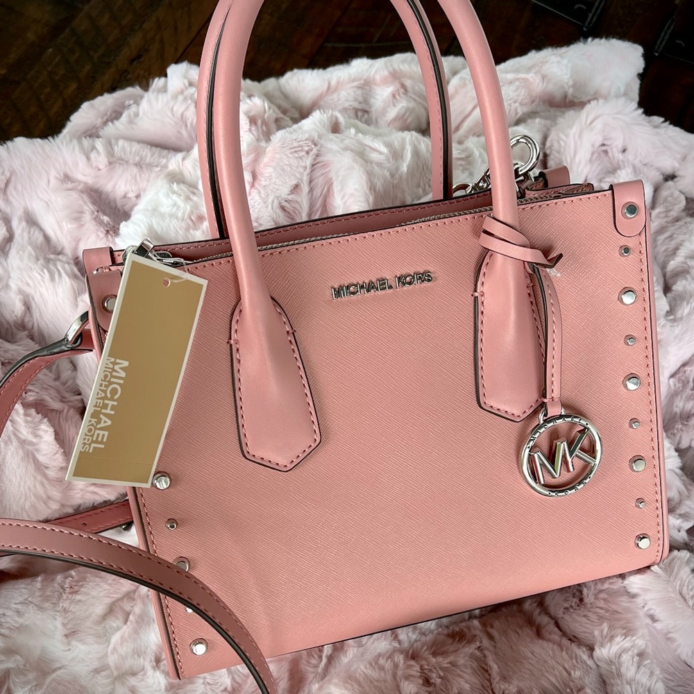 Michael Kors Primrose Leather Satchel with Tags  | NEW